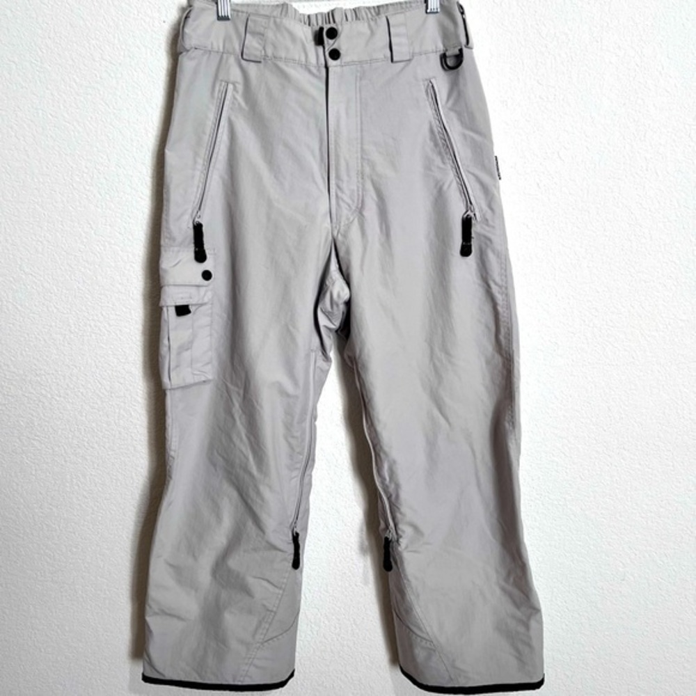 Columbia Light Gray Convert Snowboarding Pants Small